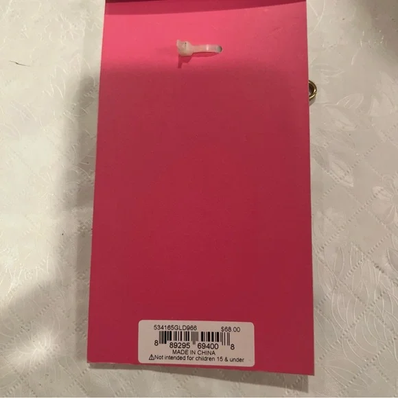 Betsey Johnson Butterfly Bag Charm Crystal Accents NWT Burnished Gold Tone Boho - Picture 5 of 8